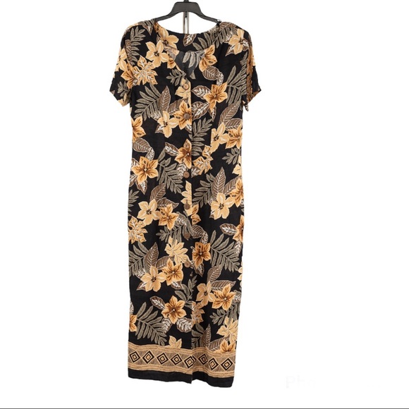 Vintage maxi floral printed maxi Dress - Picture 1 of 11